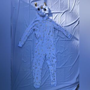 EUC Women’s Secret Treasures Sleepwear Hooded Unicorn Onesie Size Small